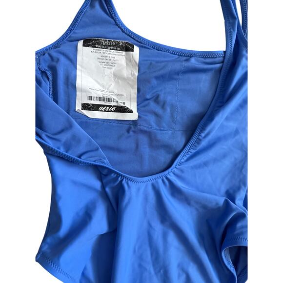Aerie Astrology Sagittarius Babewatch‎ Cheekiest Blue One Piece Swimsuit Small - Picture 7 of 7